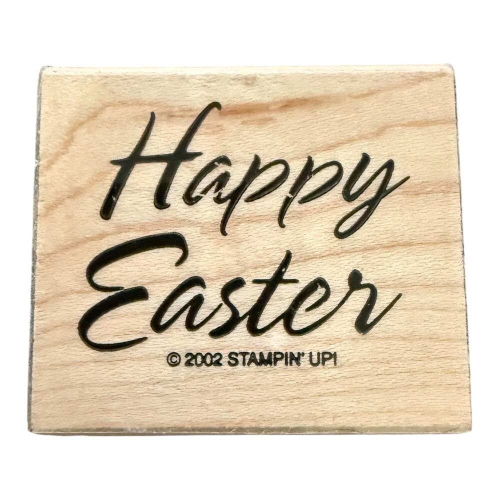 Stampin’ Up Happy Easter Vintage 2002 Rubber Stamp